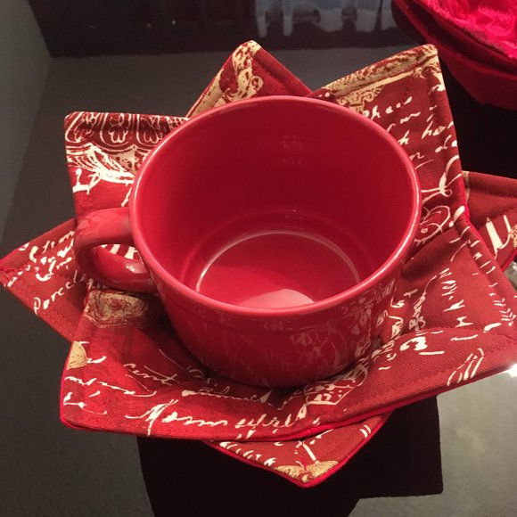 BOWL & MUG COZIES Reversible Microwave Safe. (Set of 2) - Picture 5 of 6